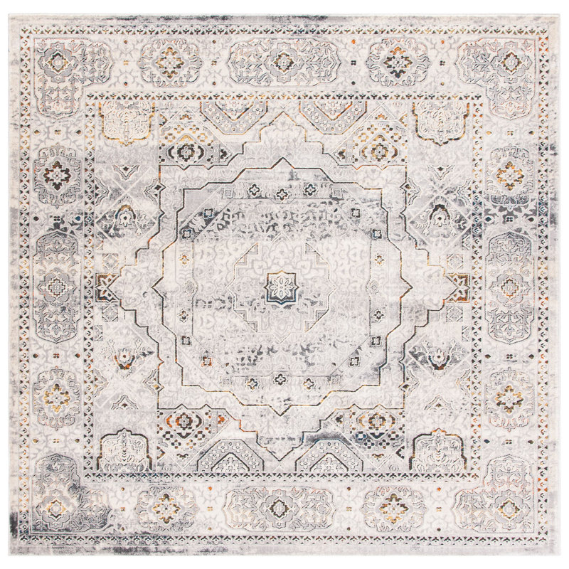 Willena Performance Oriental Rug, Square 6'7"