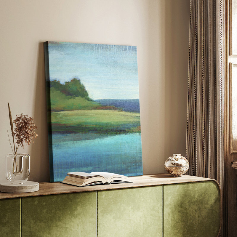 Silent Lakeside I -Galerie enveloppée Cavas, H 48 po x l 32 po