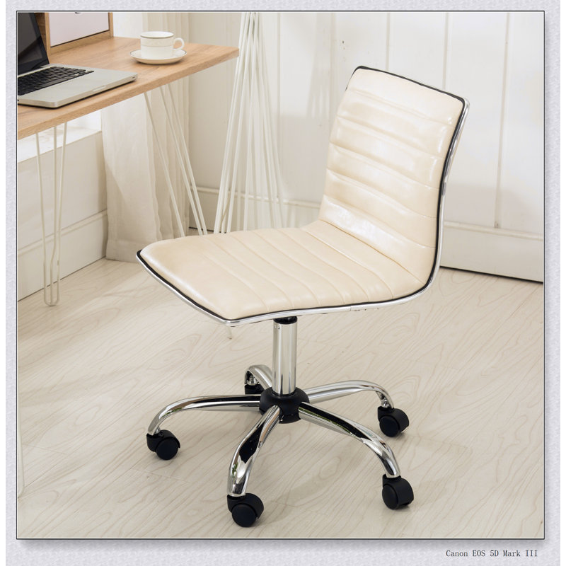 Chaise de bureau Fremo Chromel, Beige