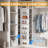 Wood Rotating Shoe Rack Tower 7 Tier Organizer, Vertical Spinning Shoe Display Lazy Susan, Revolving 360 White Shoe Rack Storage