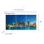 «Miami Skyline», reproduction acrylique