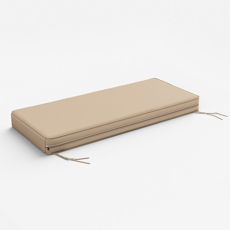 Outdoor 3.5'' Bench Cushion 48 X 18 Indoor And Outdoor Seat Cushions, Sand, 48" W x 18" D