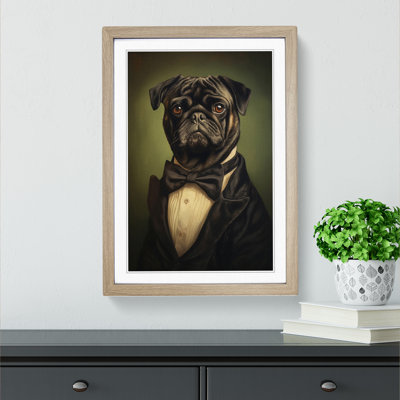 Pug Romanticism - Framed Print