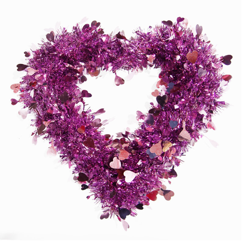 Couronne en fibre naturelle 11,8 po, Mauve
