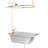 Thermostatic Exposed Enclosure Shower Set with Shower Head and 65" Riser-107691161
