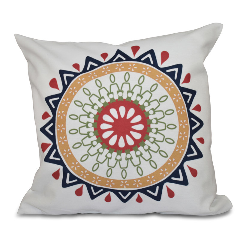 Housse et insert de coussin Happy Hippy, H 26 po x l 26 po, Bleu marine