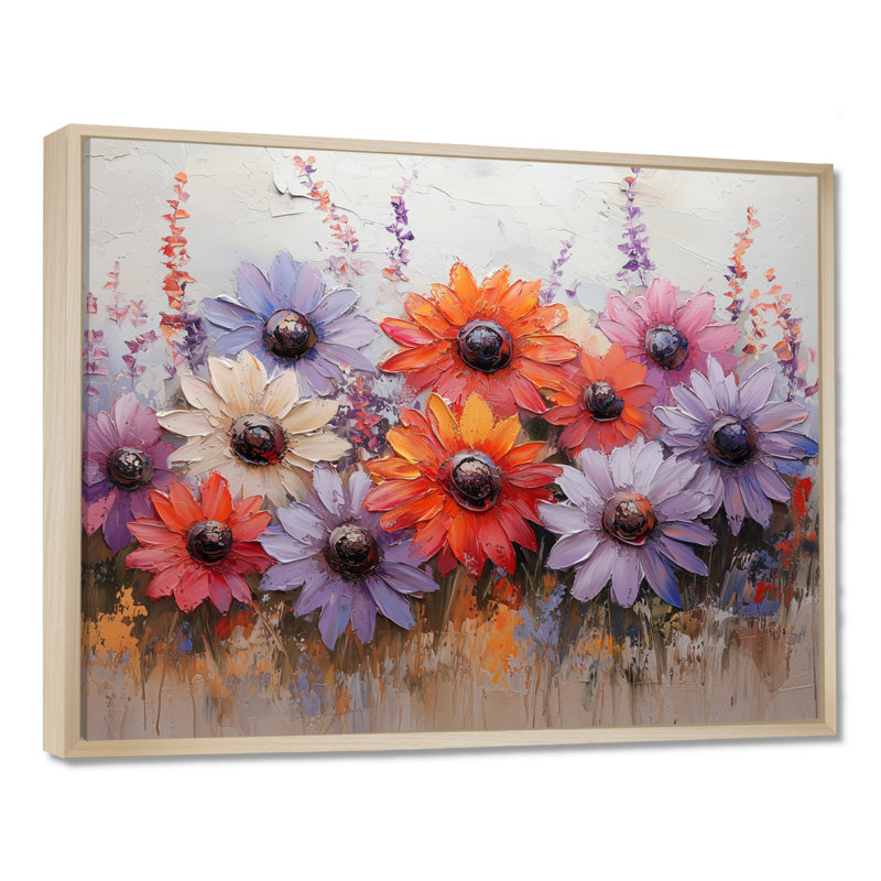 Lavande et couchers de soleil Iqrar, H 12 po x l 20 po, Floater Framed, Natural