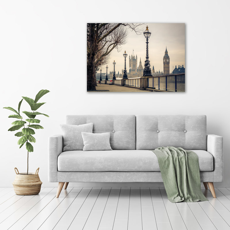 London In The Fall - No Frame Print on Glass