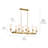 Vetivene 8 - Light Dimmable Linear Chandelier