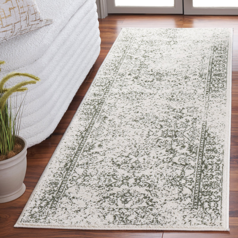 Floral Area Rug, Runner 76 x 244cm
