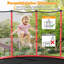 Jennie Freeport Park ft Hexagon Backyard Trampoline with Safety Enclosure