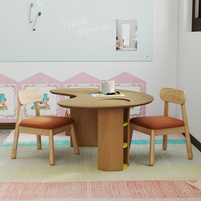 Kids 3 Piece Play Or Activity Table And Chair Set