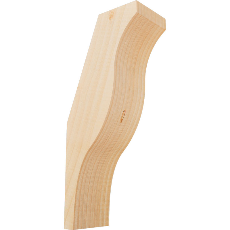 Attelle de genou Funston, Sapin de Douglas, Lisse, H 14 po x l 3,5 po x P 6 po