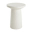Table d'appoint d'extérieur H 24 po MGO Terrazzo, blanc