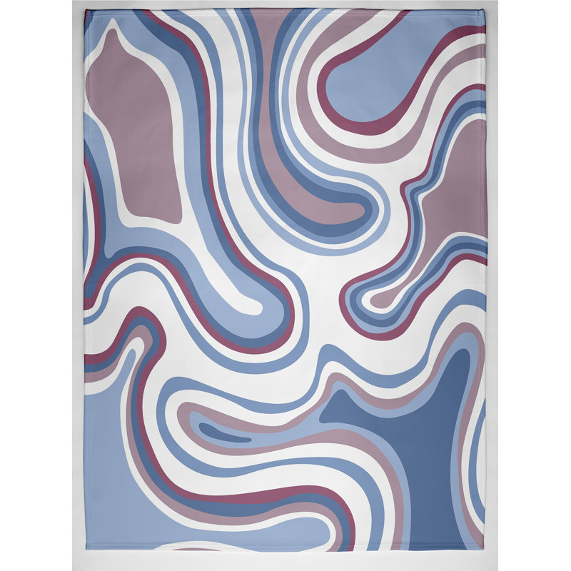 Brathwaite Plain Weave / Muslin Throw Blanket, Purple