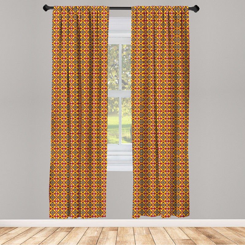 Rideaux 4 panneaux East Urban Home, L 56 po x L 95 po