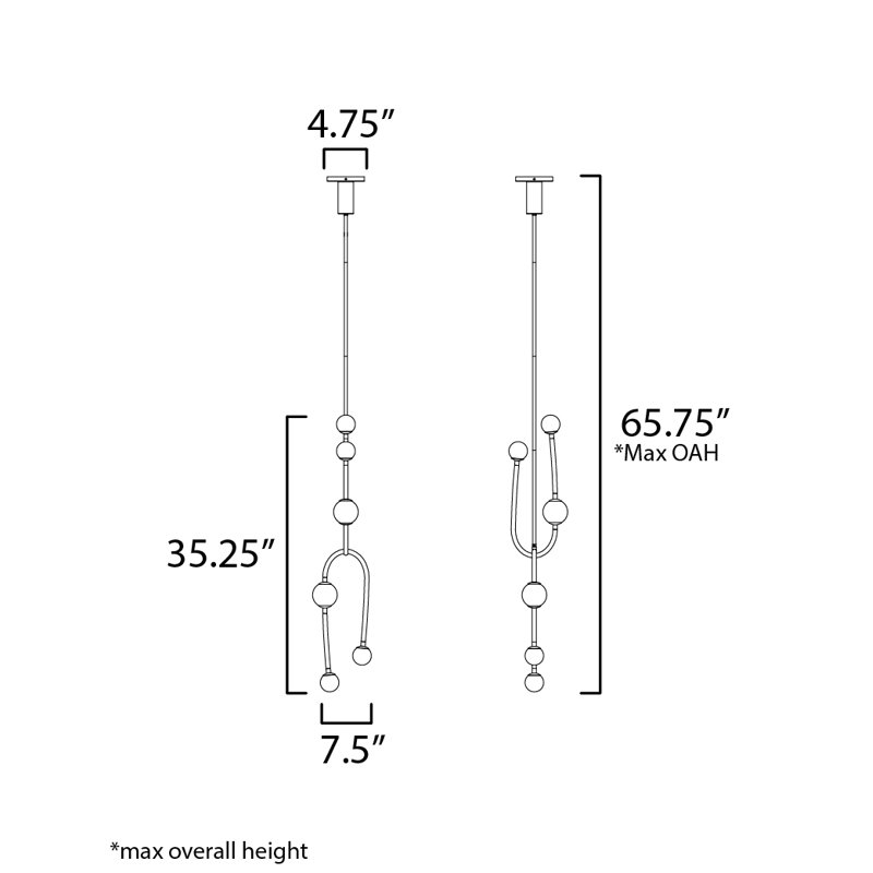 Alina 6 - Light LED Pendant