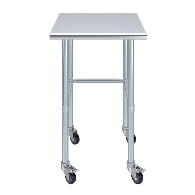 Table de travail en acier inoxydable, H 38 po x L 24 po x l 24 po