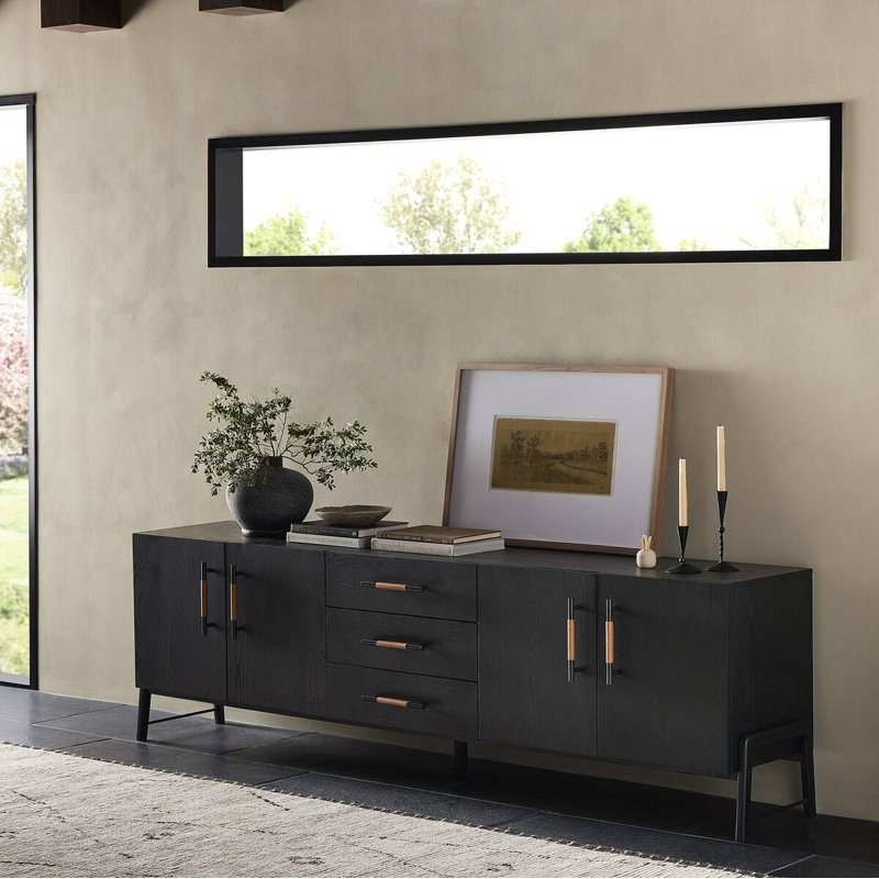 Rosedale Media Console-Yucca Oak Veneer, Natural