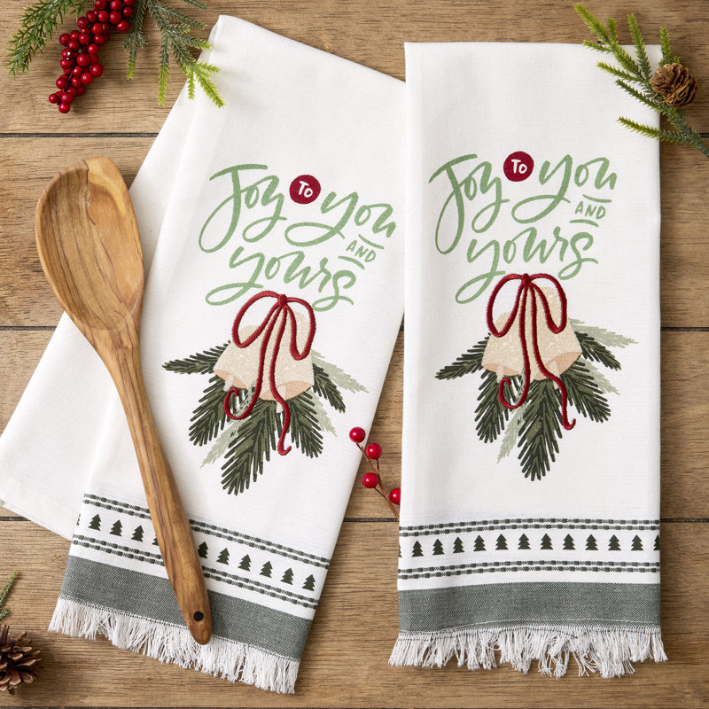  Ensemble de linge de vaisselle Holiday tissé 18 x 28/2, Balsam Bells