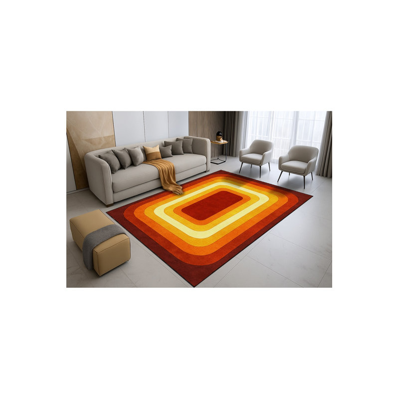 Tapis vert lavable Mosso, 3'11" x 5'11"
