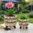 Ceramic Outdoor and Indoor Planters for Home Decor - Decorative Flower Pots for Living Room or Paito Areas -Set of 2, 8", 6"-1288495000