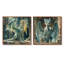 «Green Antique Ruins Dragon I - Dragons», art mural moderne 2 pièces-1936344941-1936344935-1936344934