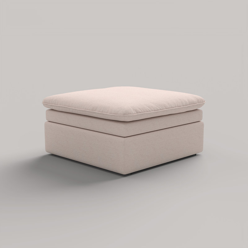 Repose-pieds modulaire avec coussin double Laron, Kaki