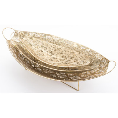 Blessed Metal Tray - Set of 3