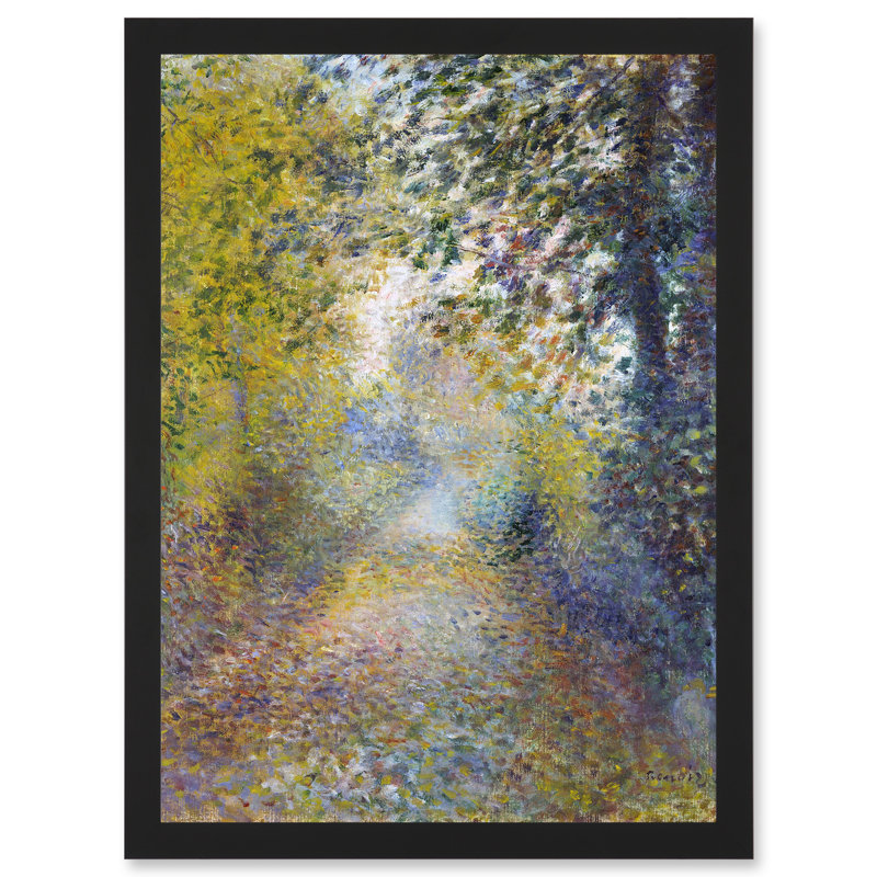 Renoir in the Woods Landscape 1 Piece Single Picture Frame Painting, 17.9cm H x 13cm W