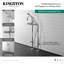 Robinet de baignoire autoportant Kingston avec ligne d'alimentation et valve d'arrêt Kingston-50824170-113043256