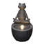 Meditating Frog Polyresin Fountain with LED Lights