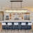 10-light Dimmable Kitchen Square / Rectangle Chandelier with Crystal Accents (Bulbs Included)-1247361213