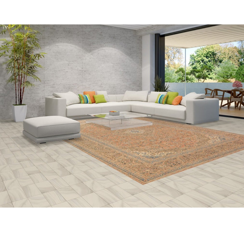 Tapis traditionnel en laine à motif floral 10 x 13