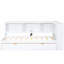 Lit de jour simple avec deux tiroirs de rangement, armoires de rangement et ports USB-1498905928