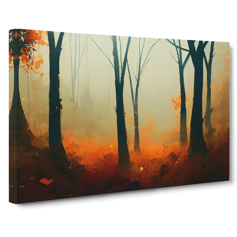 Miraculous Autumn Forest - Wrapped Canvas, 50cm H x 76cm W x 3cm D