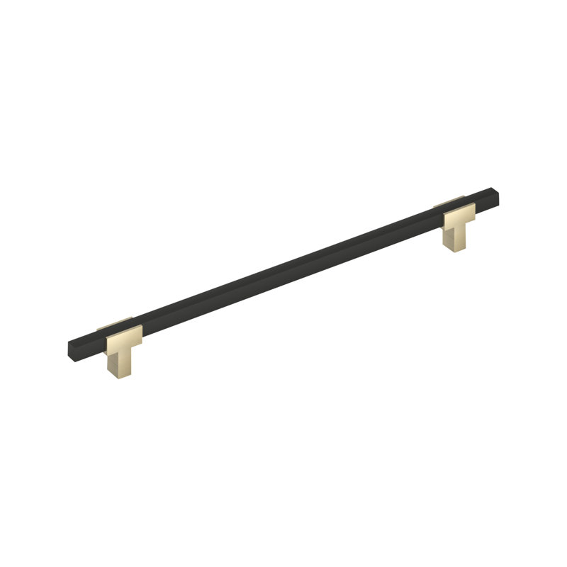 Poignée barre Urbanite, Champagne doré / noir mat, 18"