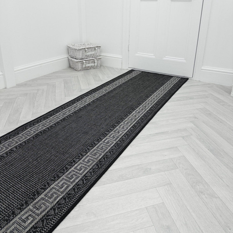 Runner Geometric Area Rug, Runner 80 x 390 cm
