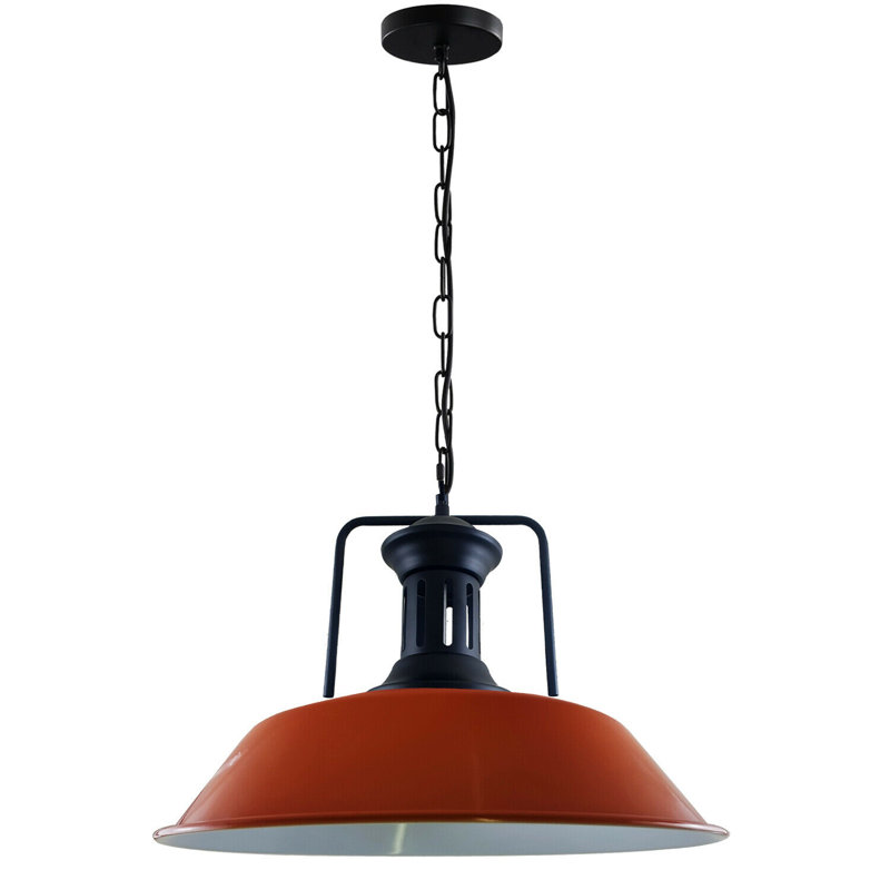 Daigle 1 - Light Dome Pendant, Orange