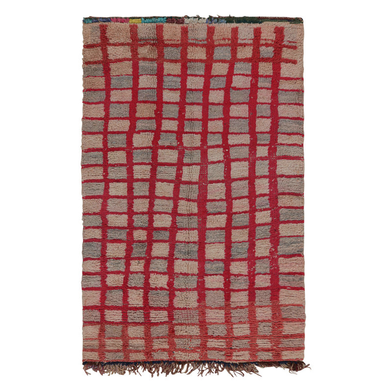 One-of-a-Kind Rectangle 4'2"x7'4" Hand Knotted Area Rug