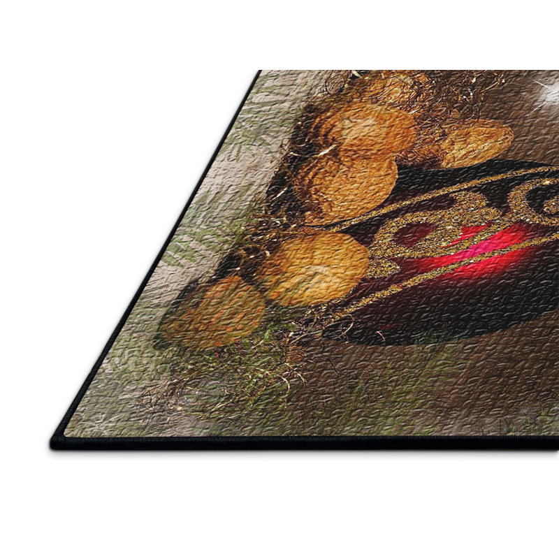 Tapis de noël brown area, Rectangle 2 pi x 3 pi