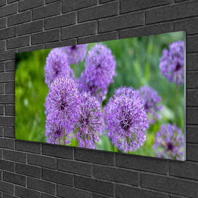 Glass Print Wall Art 100X50cm Image Printed On Glass Decorative Wall Picture Behind Toughened / Tempered Safety Real Glass For Kitchen & Living Room Theme: Flowers Floral