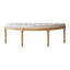 Banc rembourré beige