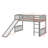 Twin-Size Loft Bed Accentuated By A Thrilling Slide Feature