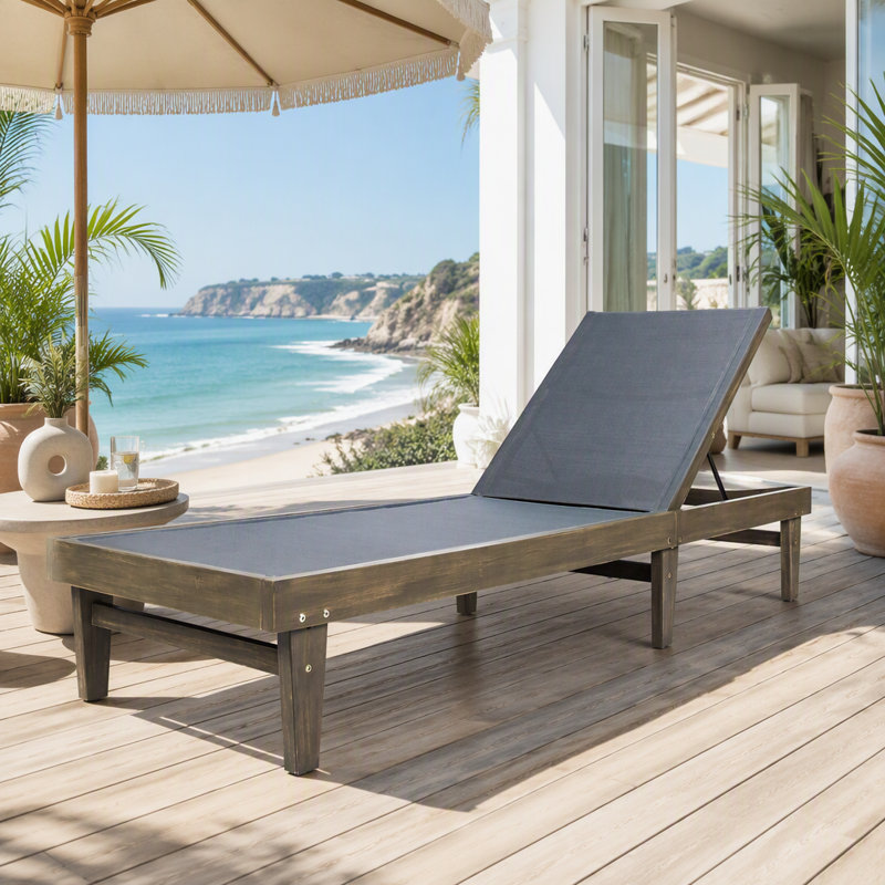 Chaise longue Summer Summer - gris foncé