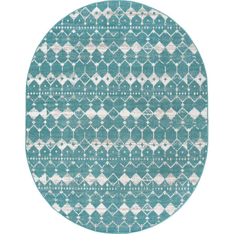 Outdoor Preen Area Rug Tidal Color, Oval 7'10" x 10'