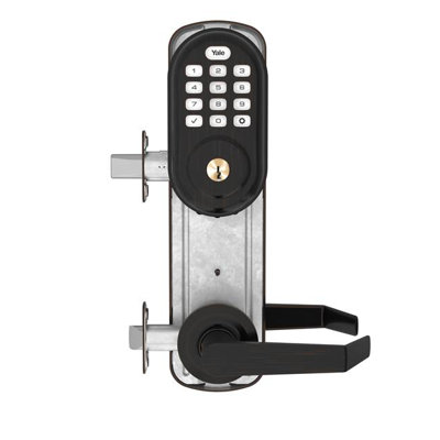 Assure Lock Interconnect Push Button Norwood Deadbolt with Z-Wave