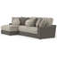 Méridienne 2 pièces avec coussins de siège Stafford et coussins décoratifs Stafford-727234875-727234874