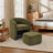 28" Wide Modern Soft Upholstered Accent Barrel Chair With Storable Ottoman-1630328040