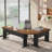 83" Modern L-Shaped Executive Desk With Reversible Design, Home Office Corner Workstation-1470623945